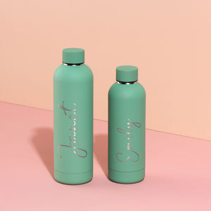 Luxe Soft Touch Bottle || 500ml - Make it Yours || Green