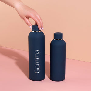 Luxe Soft Touch Bottle || 750ml - On the Go || Navy - SOLD OUT