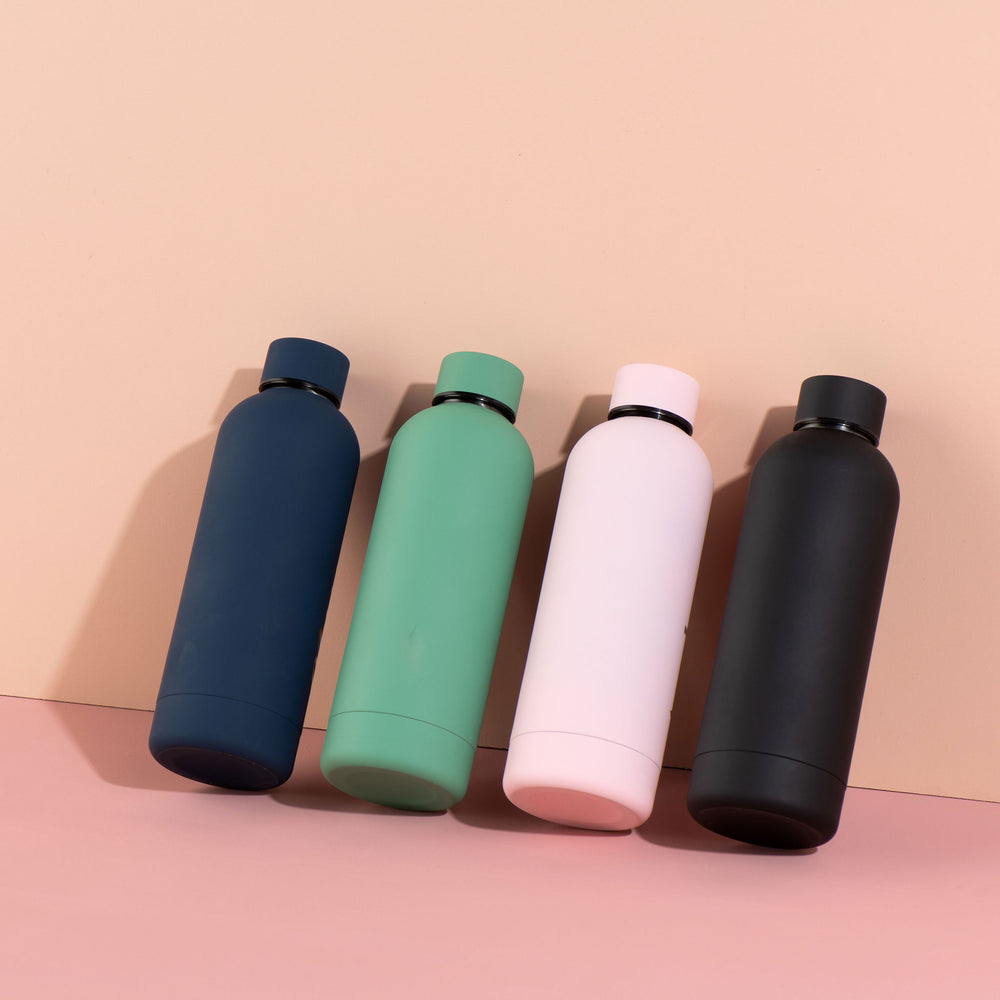 Luxe Soft Touch Bottle || 500ml - Make it Yours || Black