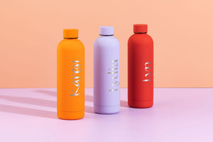 Luxe Soft Touch Bottle || 500ml - Make it Yours || Orange