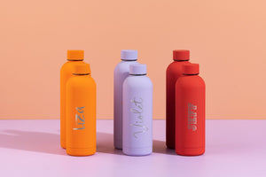 Luxe Soft Touch Bottle || 750ml - Make it Yours || Orange - SOLD OUT