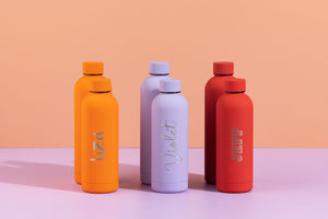 Luxe Soft Touch Bottle || 500ml - Make it Yours || Orange