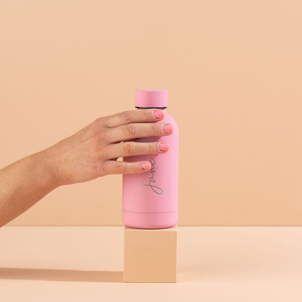Luxe Soft Touch Bottle || 350ml - Make it Yours || Candy Pink