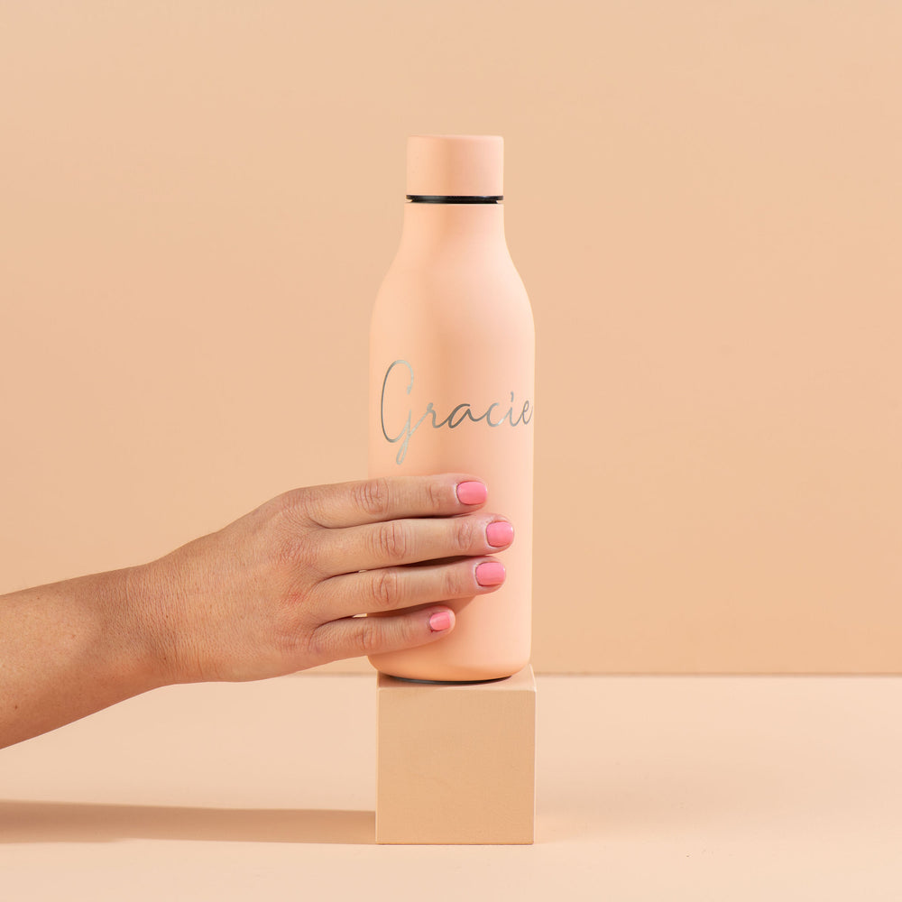 Just Add Water Bottle || 500ml - Soft Touch || Peach