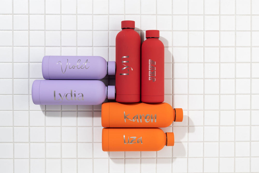 Luxe Soft Touch Bottle || 750ml - Make it Yours || Orange - SOLD OUT