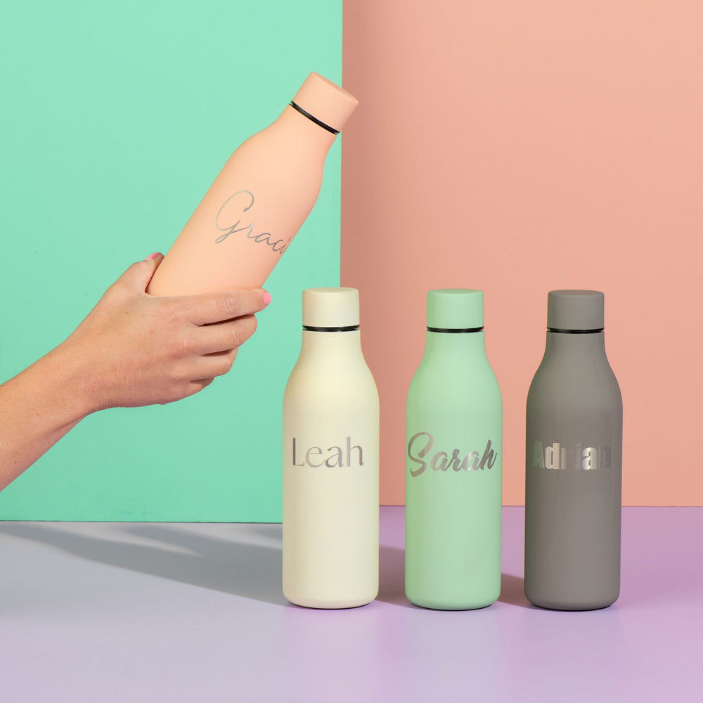 Just Add Water Bottle || 500ml - Soft Touch || Peach