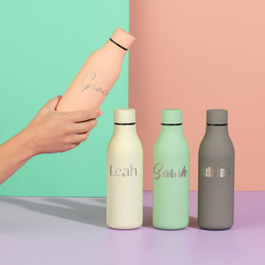 Just Add Water Bottle || 500ml - Soft Touch || Cream