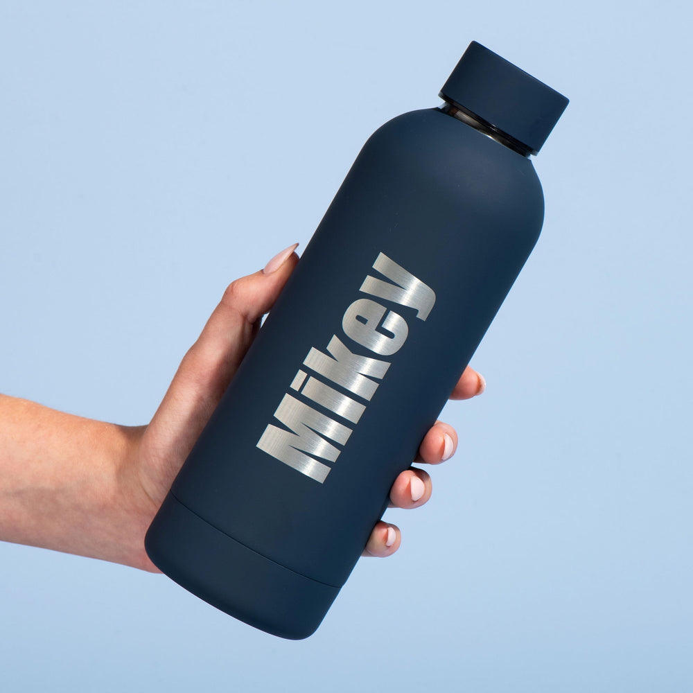 Luxe Soft Touch Bottle || 750ml - On the Go || Navy - SOLD OUT