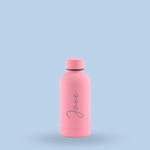 Luxe Soft Touch Bottle || 350ml - Make it Yours || Candy Pink