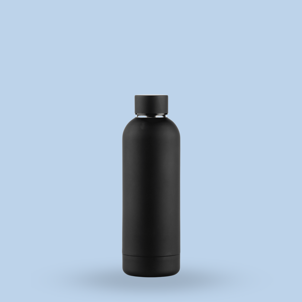 Luxe Soft Touch Bottle || 500ml - Make it Yours || Black