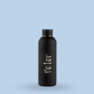 Luxe Soft Touch Bottle || 500ml - Make it Yours || Black