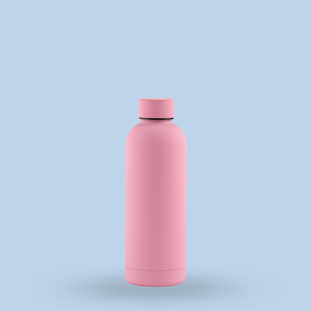 Luxe Soft Touch Bottle || 500ml - Make it Yours || Candy Pink