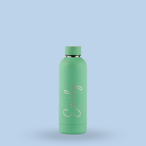 
            
                Load image into Gallery viewer, Luxe Soft Touch Bottle || 500ml - Make it Yours || Green
            
        