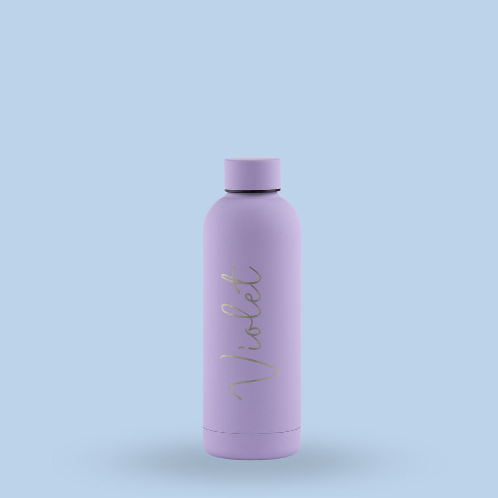 
            
                Load image into Gallery viewer, Luxe Soft Touch Bottle || 500ml - Make it Yours || Violet
            
        