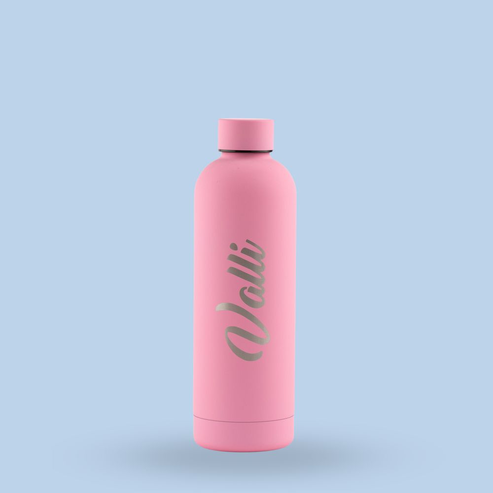 Luxe Soft Touch Bottle || 750ml - Make it Yours || Candy Pink