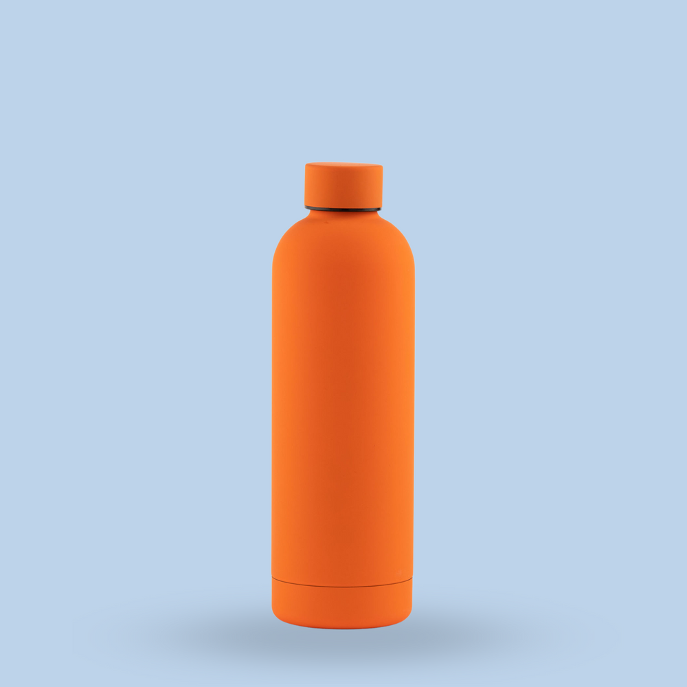 
            
                Load image into Gallery viewer, Luxe Soft Touch Bottle || 750ml - Make it Yours || Orange
            
        