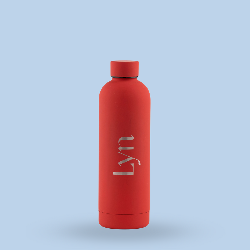 Luxe Soft Touch Bottle || 750ml - Make it Yours || Red